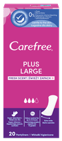 CAREFREE  Plus Fresh Large ikdienas ieliktnīši, 20 gab.