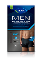 TENA Men Prot Boxer Black XL mazgājami bokseršorti, 1 gab.