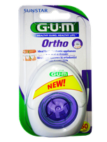 GUM Ortho 50 reizēm zobu diegs, 1 gab.