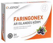 JONAX Faringonex Ar Islandes Ķērpi pastilas, 24 gab.