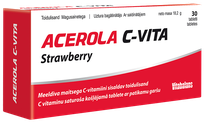 VITABALANS Acerola C-Vita Strawberry chewable tablets, 30 pcs.
