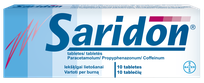 SARIDON tabletes, 10 gab.