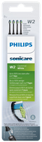 PHILIPS Sonicare W Optimal White (black) elektriskās zobu birstes uzgaļi, 4 gab.