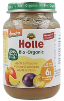 HOLLE Apple and plum puree, 190 g
