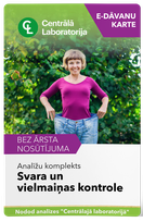 CENTRĀLĀ LABORATORIJA Weight Control and Metabolism test package, 1 pcs.