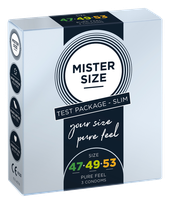 MISTER SIZE 3 sizes 47-49-53 condoms, 3 pcs.
