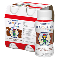 NESTLE Resource Junior with chocolate flavour, 200 ml, 4 pcs.
