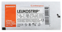 LEUKOSTRIP 6,4 mm x 76 mm brūču pārsējs, 3 gab.