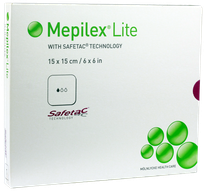 MEPILEX  Lite 15x15 cm wound dressing, 5 pcs.