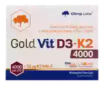 OLIMP LABS Gold Vit D3 + K2 4000SV + 50 mcg kapsulas, 30 gab.