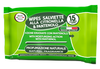 BRAND ITALIA Citronella & Panthenol odu atbaidīšanas mitrās salvetes, 15 gab.