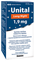 VITABALANS Unital Long Night 1,9 mg tabletes, 60 gab.