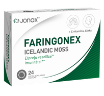 JONAX Faringonex Icelandic Moss pastilas, 24 gab.
