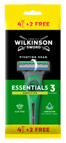 WILKINSON SWORD Essentials 3 Sensitive Men's vienreizlietojamie skuvekļi, 6 gab.