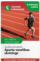 CENTRĀLĀ LABORATORIJA Healthy Athlete test package, 1 pcs.