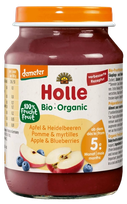 HOLLE ( from 5 months) Apple and blueberry puree, 190 g