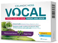 VOCAL  Blackcurrant lozenges, 24 pcs.