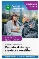 CENTRĀLĀ LABORATORIJA General Health Screening for Women test package, 1 pcs.
