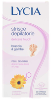 LYCIA Delicate Touch Arms & Legs hair removal wax strips, 20 pcs.
