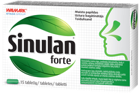 SINULAN Forte tabletes, 15 gab.