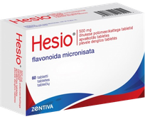 HESIO 500 mg tabletes, 60 gab.
