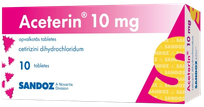 ACETERIN 10 mg tabletes, 10 gab.
