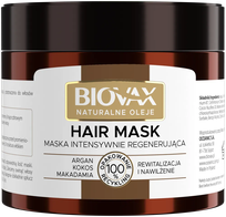 BIOVAX Natural Oils regenerating hair mask, 250 ml