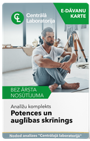 CENTRĀLĀ LABORATORIJA Potences un auglības skrīnings analīžu komplekts, 1 gab.