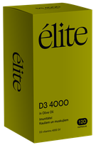ELITE D3 4000 Olīveļļā kapsulas, 120 gab.