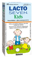LACTO SEVEN Kids košļājamās tabletes, 20 gab.