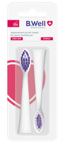 B.WELL Med-870, White electric toothbrush heads, 2 pcs.