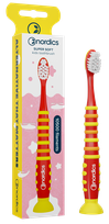 NORDICS Super Soft 4+ Red toothbrush, 1 pcs.