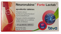 NEURORUBINE Forte Lactab таблетки в оболочке, 20 шт.