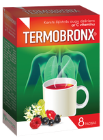 TERMOBRONX Ar C Vitamnu Augu karstais dzēriens, 8 gab.