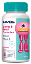 LIVOL  Bones & Teeth košļājamās pastilas, 50 gab.