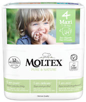 MOLTEX Eco Pure & Nature 4 Maxi (7-14 kg) autiņbiksītes, 29 gab.
