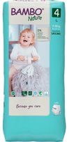 BAMBO NATURE Nature Tall (7-12 kg)  Size 4 biksītes, 40 gab.