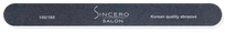 SINCERO SALON Profesional 100/180 Black nail file, 1 pcs.