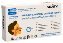 SEJOY  COVID-19 Antigen Rapid (deguna) tests, 1 gab.