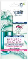 VICTORIA BEAUTY Hydra Shot Hyaluron auduma sejas maska, 1 gab.