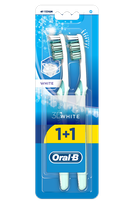 ORAL-B 3D White 40 Medium toothbrush, 2 pcs.