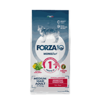 FORZA10 Monodiet Sensitive Digestion Medium /Maxi Adult Ar Zivi, Suņiem sausā barība, 10 kg