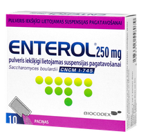 ENTEROL 250 mg for the preparation of oral suspension powder, 10 pcs.