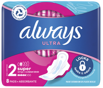 ALWAYS  Ultra Super pads, 8 pcs.