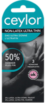CEYLOR Non-Latex Ultra Thin condoms, 3 pcs.