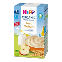 HIPP Organic Milk & Cereal Fruit Yoghurt (8+) biezputra, 250 g