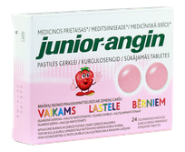 JUNIOR-ANGIN sūkājamās tabletes, 24 gab.