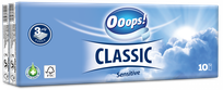 OOOPS! Classic Sensitive 10x10 cm facial tissue, 10 pcs.