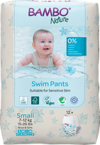 BAMBO NATURE Nature Swim Pants, S, 7-12 kg biksītes, 12 gab.