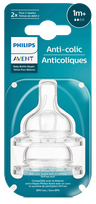 PHILIPS Avent Anti-Colic 1m+ knupis, 2 gab.